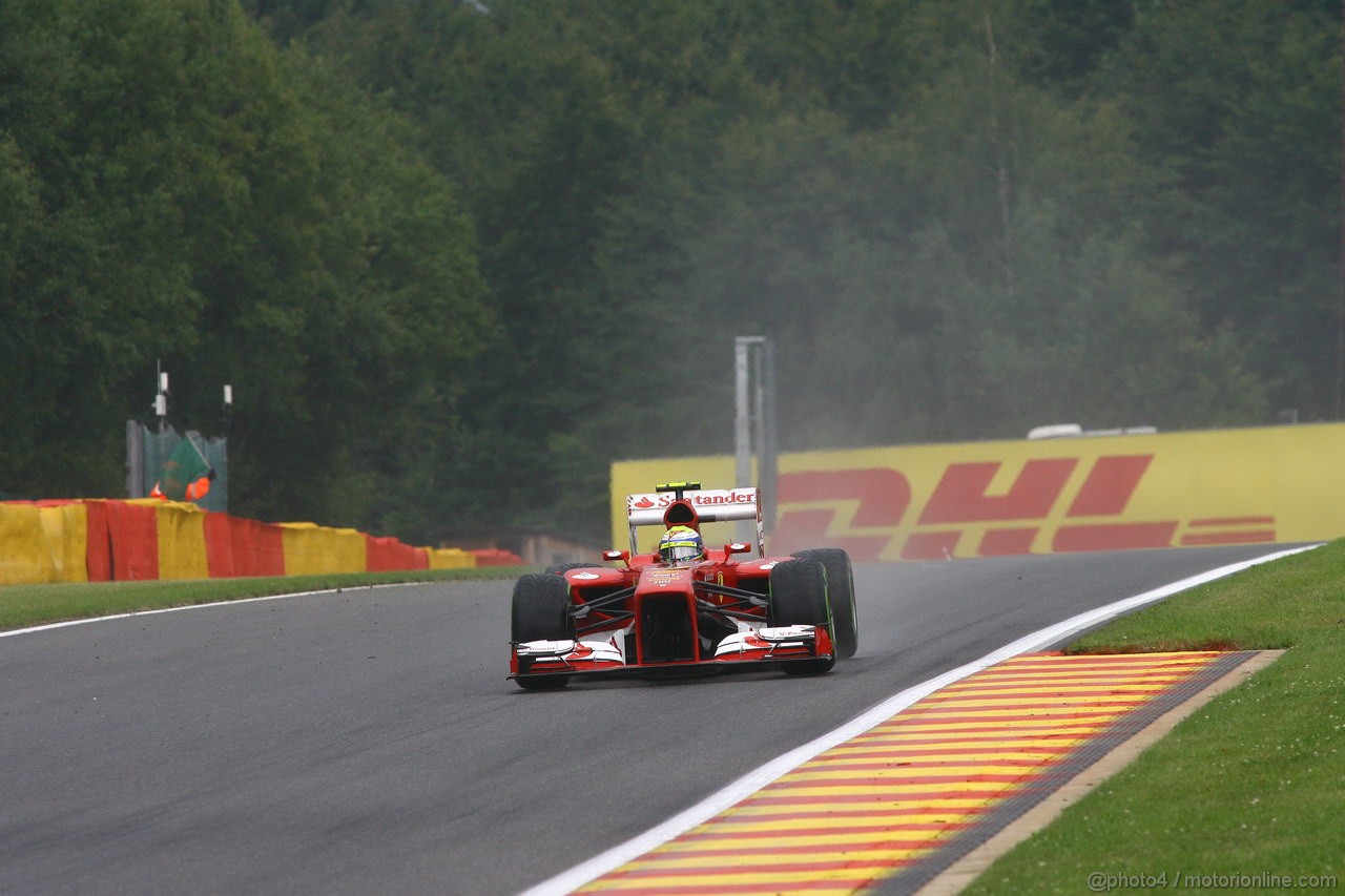 GP BELGIO, 24.08.2013- Qualifiche, Felipe Massa (BRA) Ferrari F138 