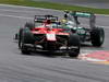 GP BELGIO, 24.08.2013- Qualifiche, Jules Bianchi (FRA) Marussia F1 Team MR02 e Lewis Hamilton (GBR) Mercedes AMG F1 W04 