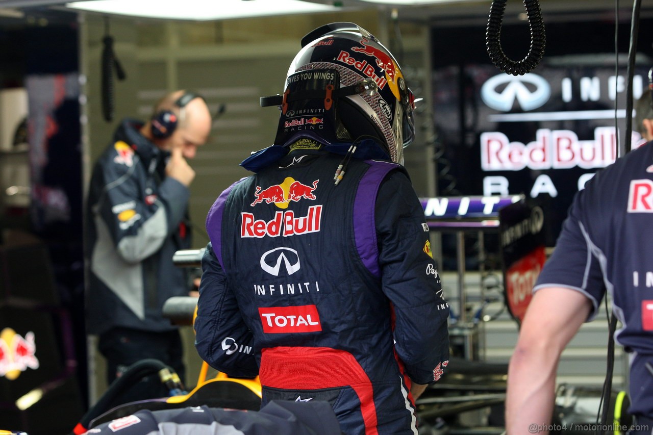 GP BELGIO, 23.08.2013- Prove Libere 1, Sebastian Vettel (GER) Red Bull Racing RB9