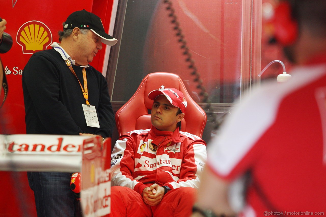 GP BELGIO, 23.08.2013- Prove Libere 1, Felipe Massa (BRA) Ferrari F138 e his father Luis Antonio Massa (BRA)