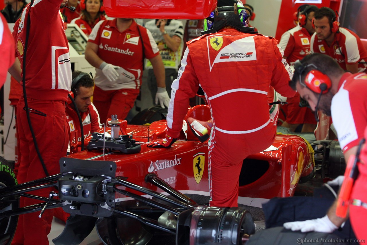 GP BELGIO, 23.08.2013- Prove Libere 1, Felipe Massa (BRA) Ferrari F138 