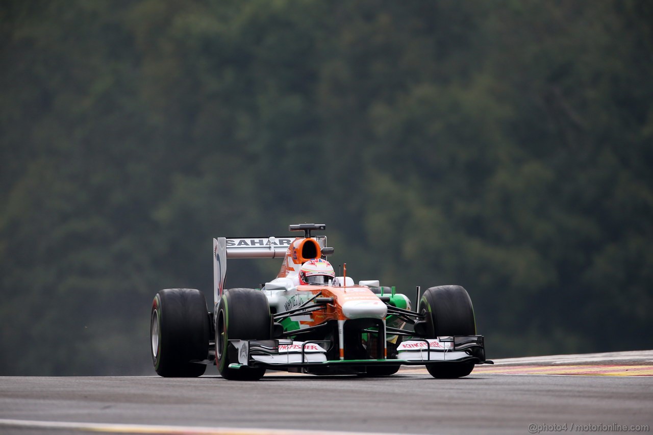 GP BELGIO, 23.08.2013- Prove Libere 1, Paul di Resta (GBR) Sahara Force India F1 Team VJM06 