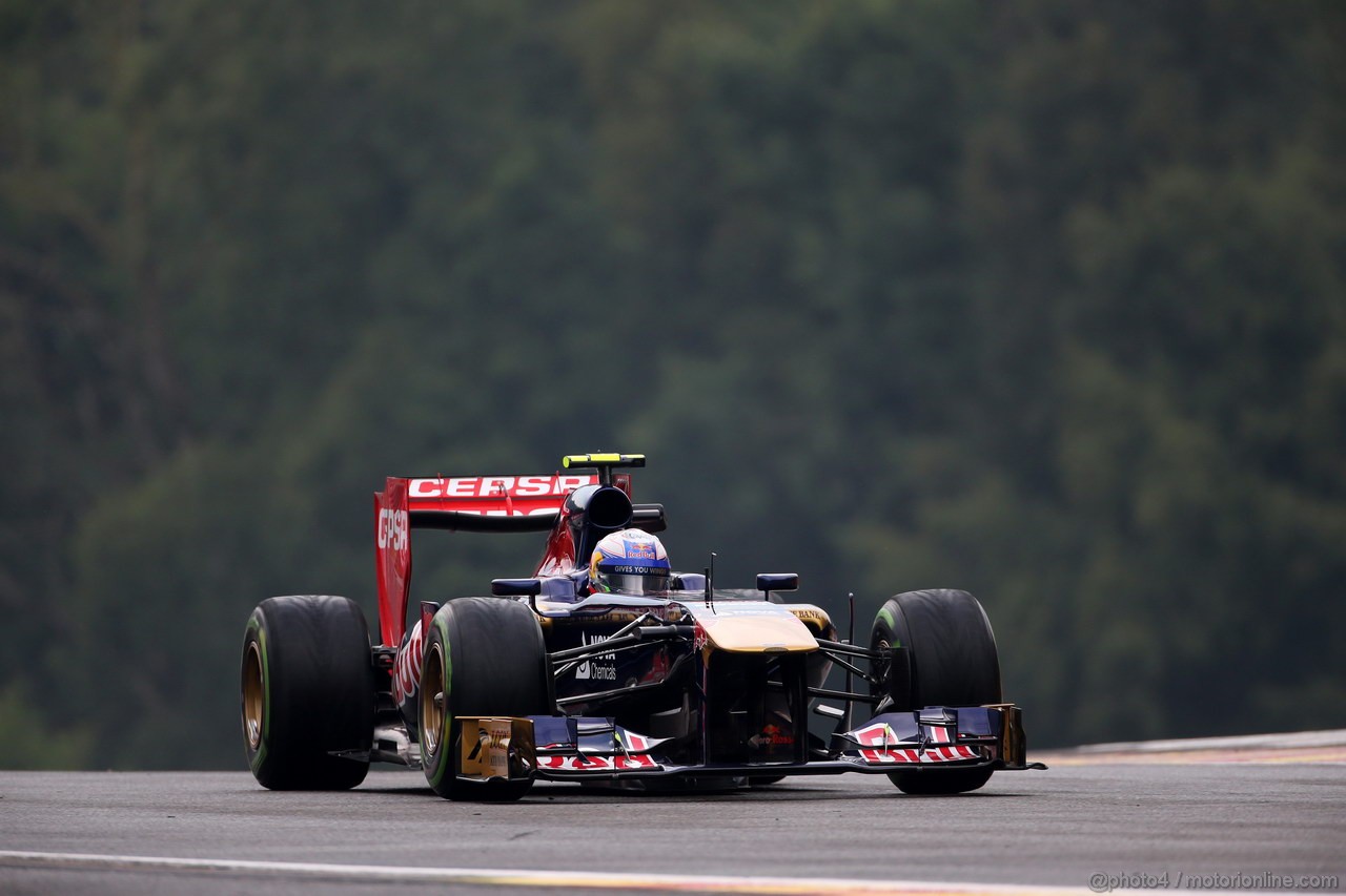 GP BELGIO, 23.08.2013- Prove Libere 1, Daniel Ricciardo (AUS) Scuderia Toro Rosso STR8 