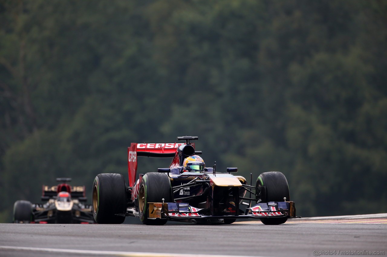 GP BELGIO, 23.08.2013- Prove Libere 1, Jean-Eric Vergne (FRA) Scuderia Toro Rosso STR8 
