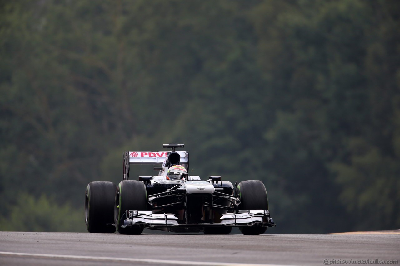 GP BELGIO, 23.08.2013- Prove Libere 1, Pastor Maldonado (VEN) Williams F1 Team FW35 