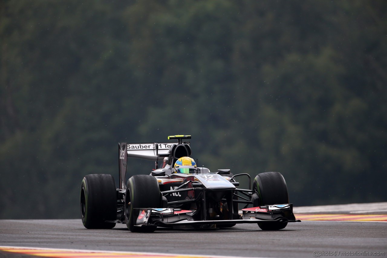 GP BELGIO, 23.08.2013- Prove Libere 1, Esteban Gutierrez (MEX), Sauber F1 Team C32 