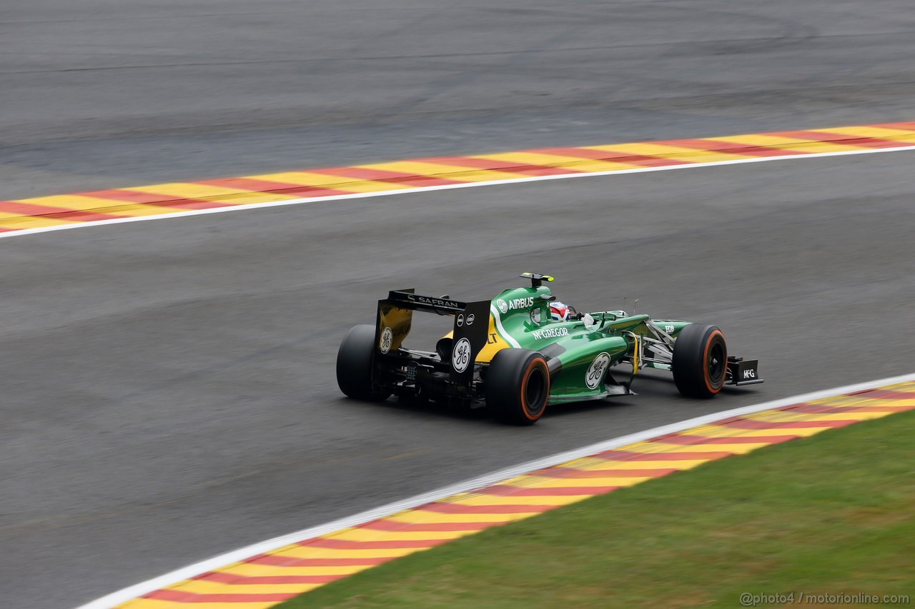 GP BELGIO, 23.08.2013- Prove Libere 1, Charles Pic (FRA) Caterham F1 Team CT03 