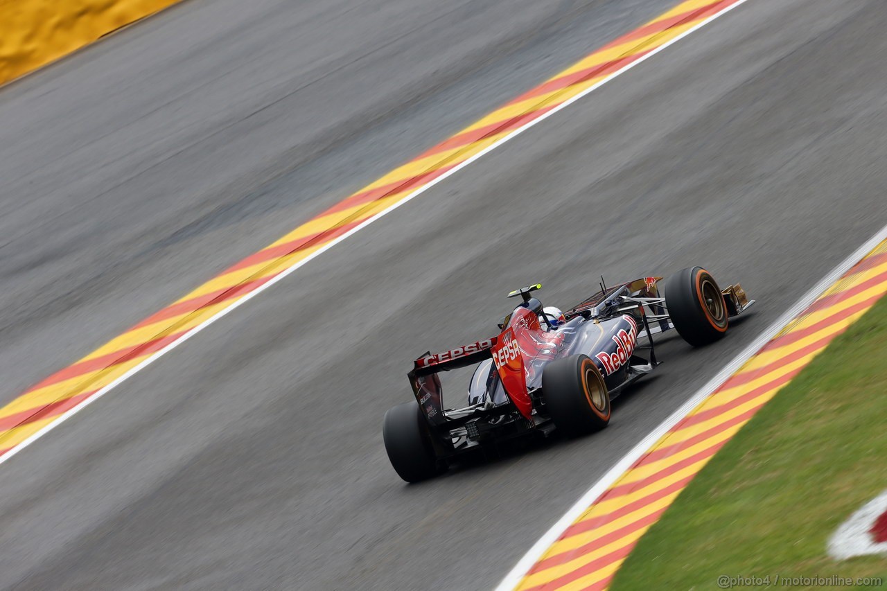 GP BELGIO, 23.08.2013- Prove Libere 1, Daniel Ricciardo (AUS) Scuderia Toro Rosso STR8 