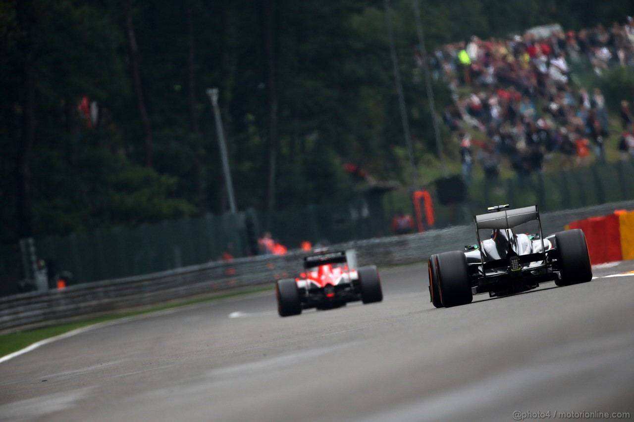 GP BELGIO, 23.08.2013- Prove Libere 1,Romain Grosjean (FRA) Lotus F1 Team E21 