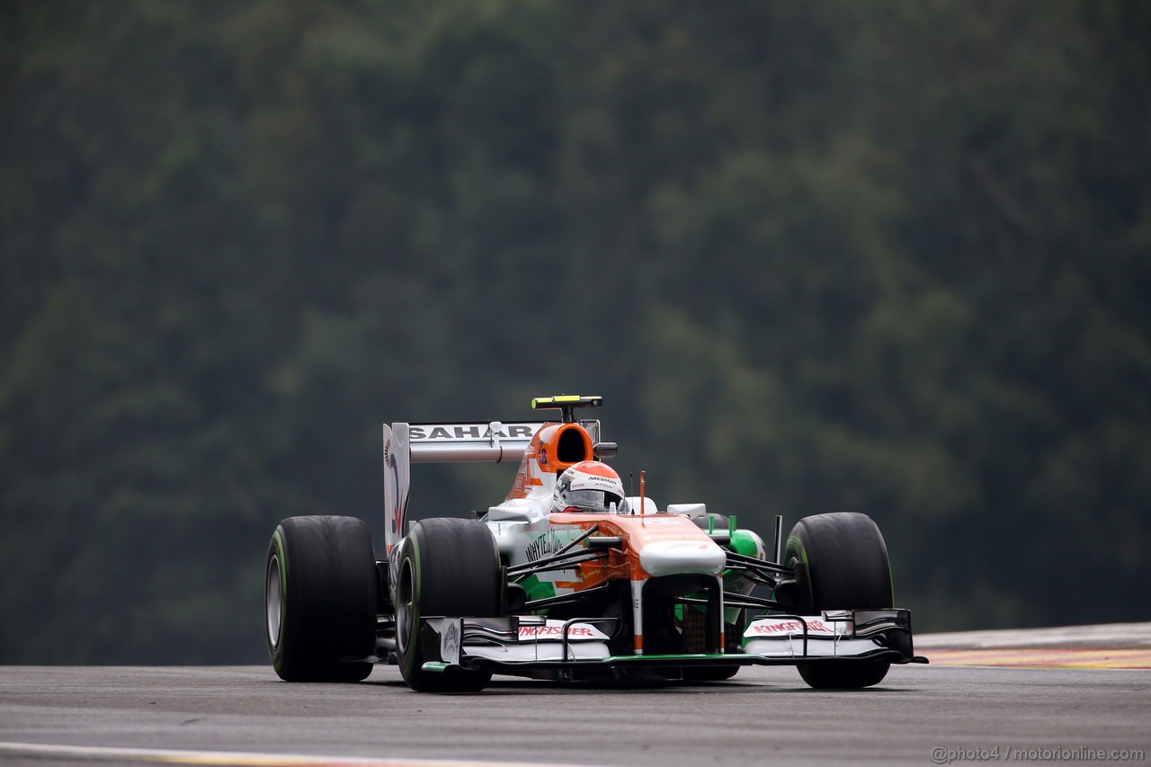 GP BELGIO, 23.08.2013- Prove Libere 1, Adrian Sutil (GER), Sahara Force India F1 Team VJM06 