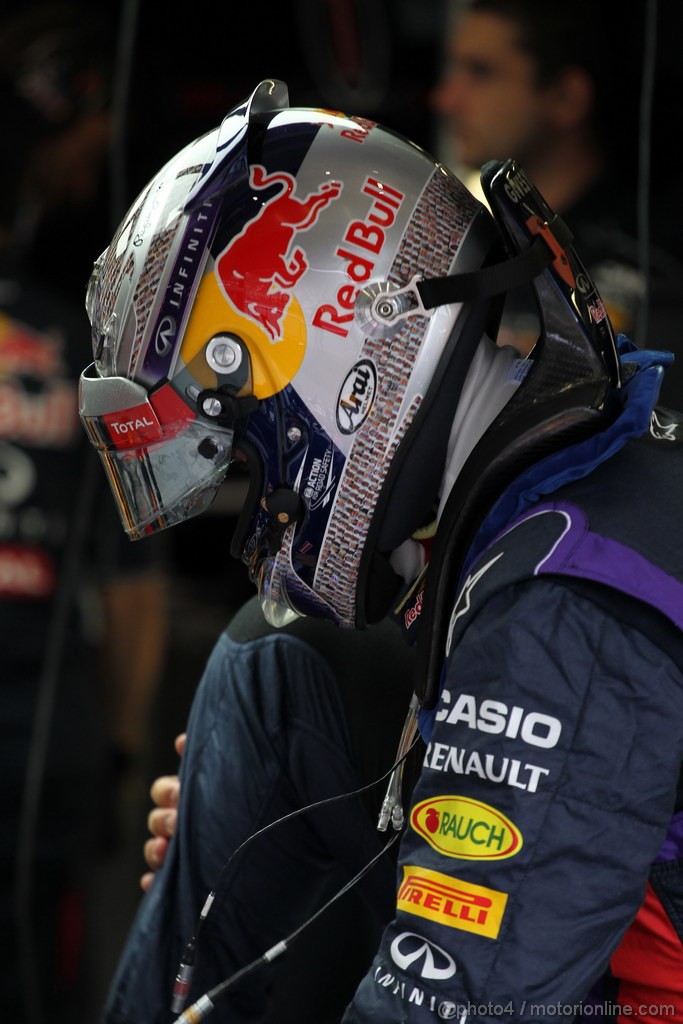 GP BELGIO, 23.08.2013- Prove Libere 1, Sebastian Vettel (GER) Red Bull Racing RB9 