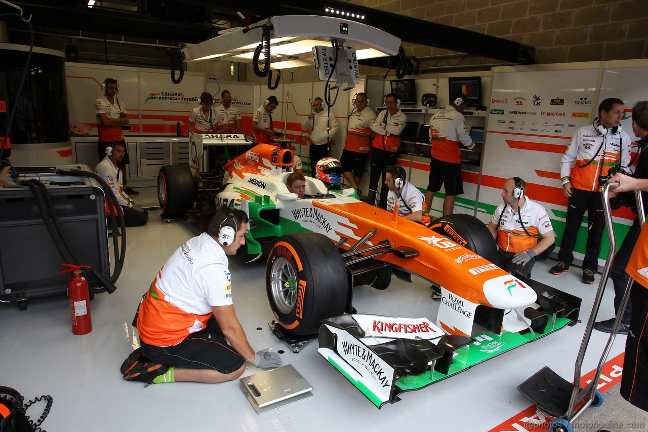 GP BELGIO, 23.08.2013- Prove Libere 1, Paul di Resta (GBR) Sahara Force India F1 Team VJM06 