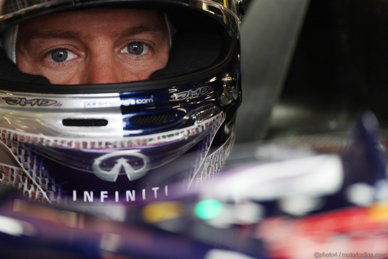 GP BELGIO, 23.08.2013- Prove Libere 1, Sebastian Vettel (GER) Red Bull Racing RB9 