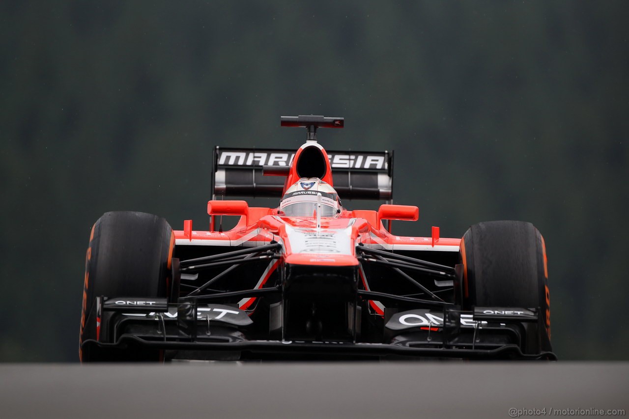 GP BELGIO, 23.08.2013- Prove Libere 1, Jules Bianchi (FRA) Marussia F1 Team MR02 