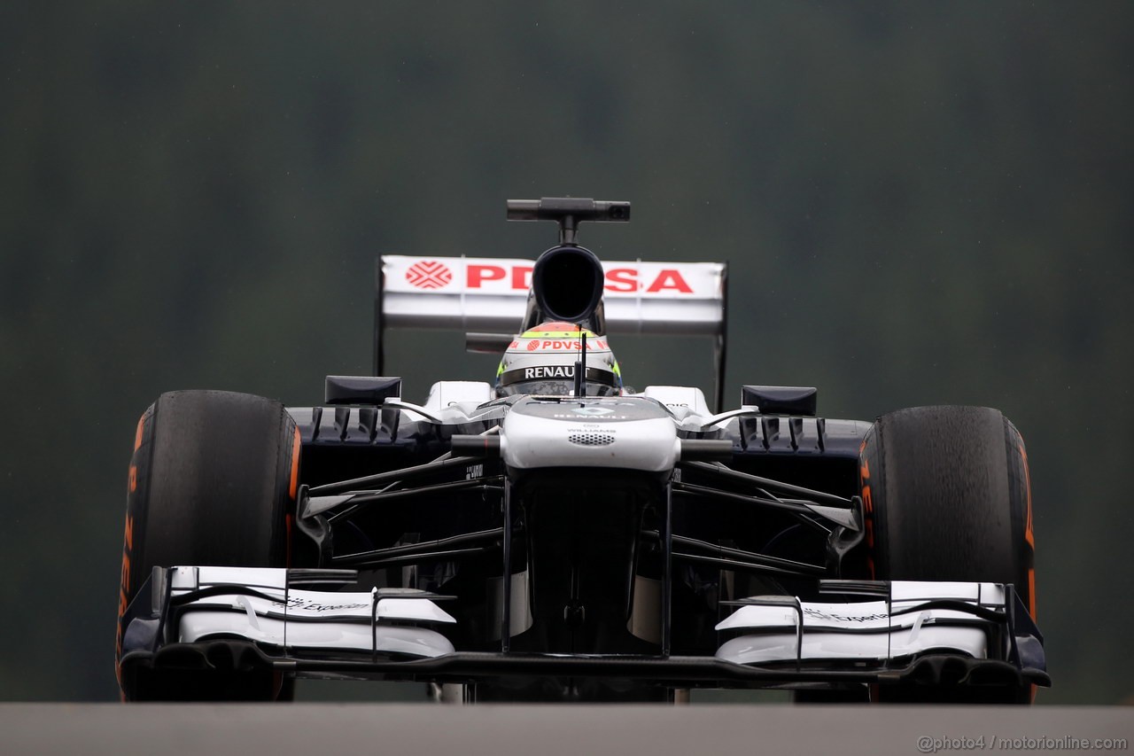 GP BELGIO, 23.08.2013- Prove Libere 1, Pastor Maldonado (VEN) Williams F1 Team FW35 