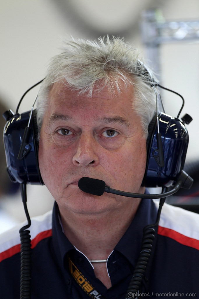 GP BELGIO, 23.08.2013- Prove Libere 1, Pat Symonds (GBR) Williams Chief Technical Officer.