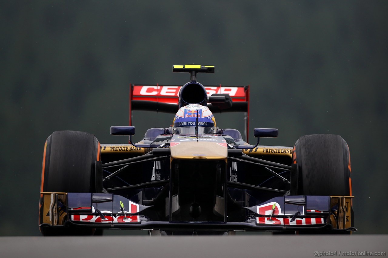 GP BELGIO, 23.08.2013- Prove Libere 1, Daniel Ricciardo (AUS) Scuderia Toro Rosso STR8 