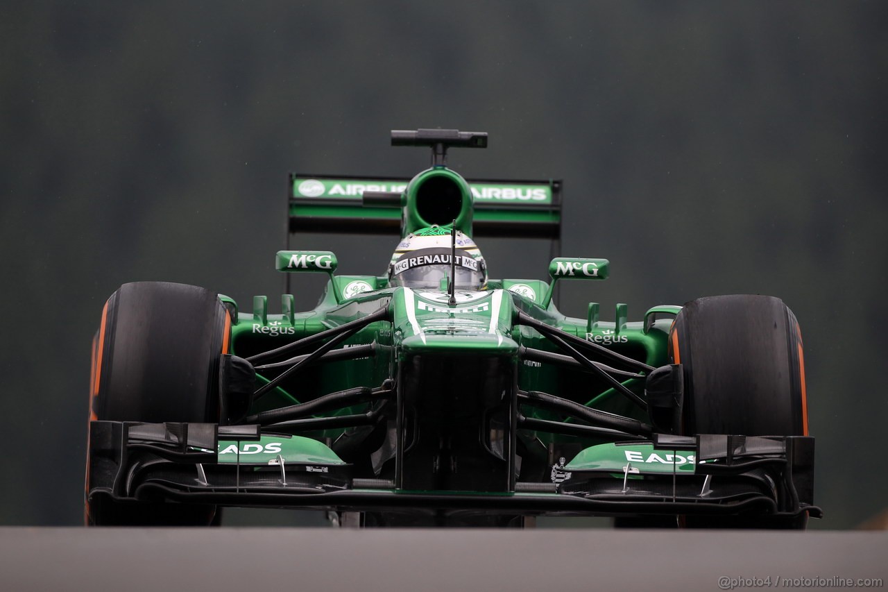 GP BELGIO, 23.08.2013- Prove Libere 1,Heikki Kovalainen (FIN) Caterham F1 Team CT03, Test Driver 