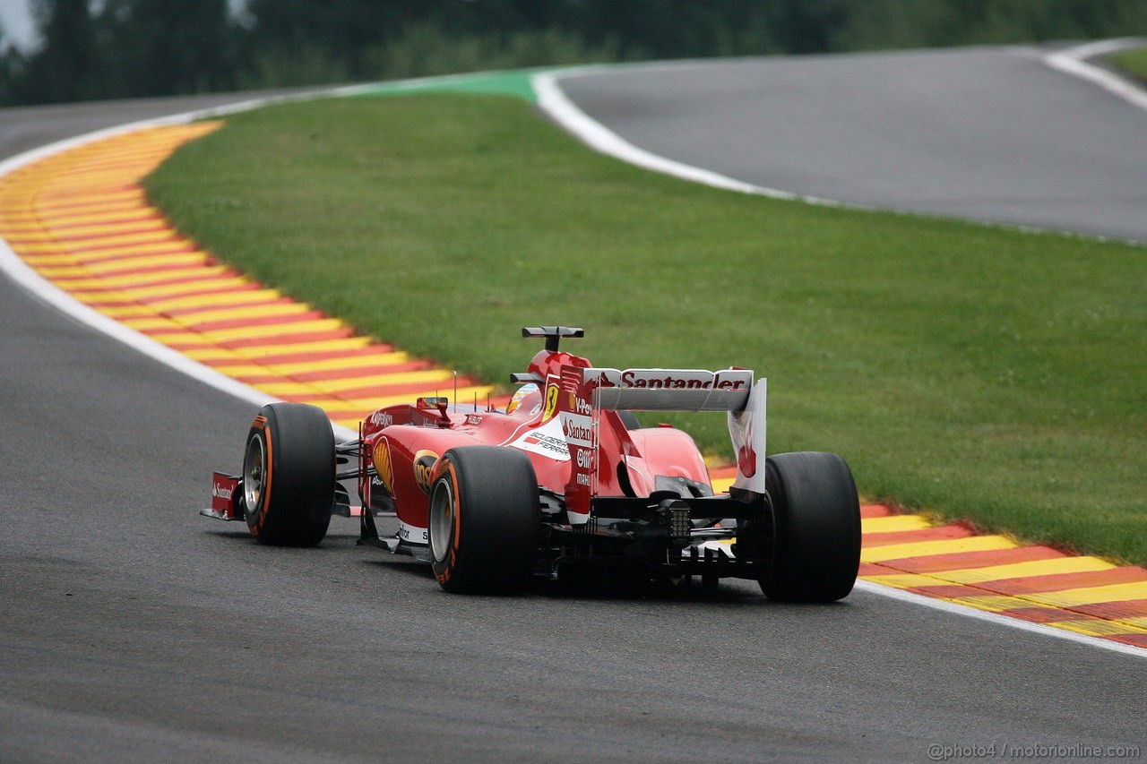 GP BELGIO, 23.08.2013- Prove Libere 1, Fernando Alonso (ESP) Ferrari F138 