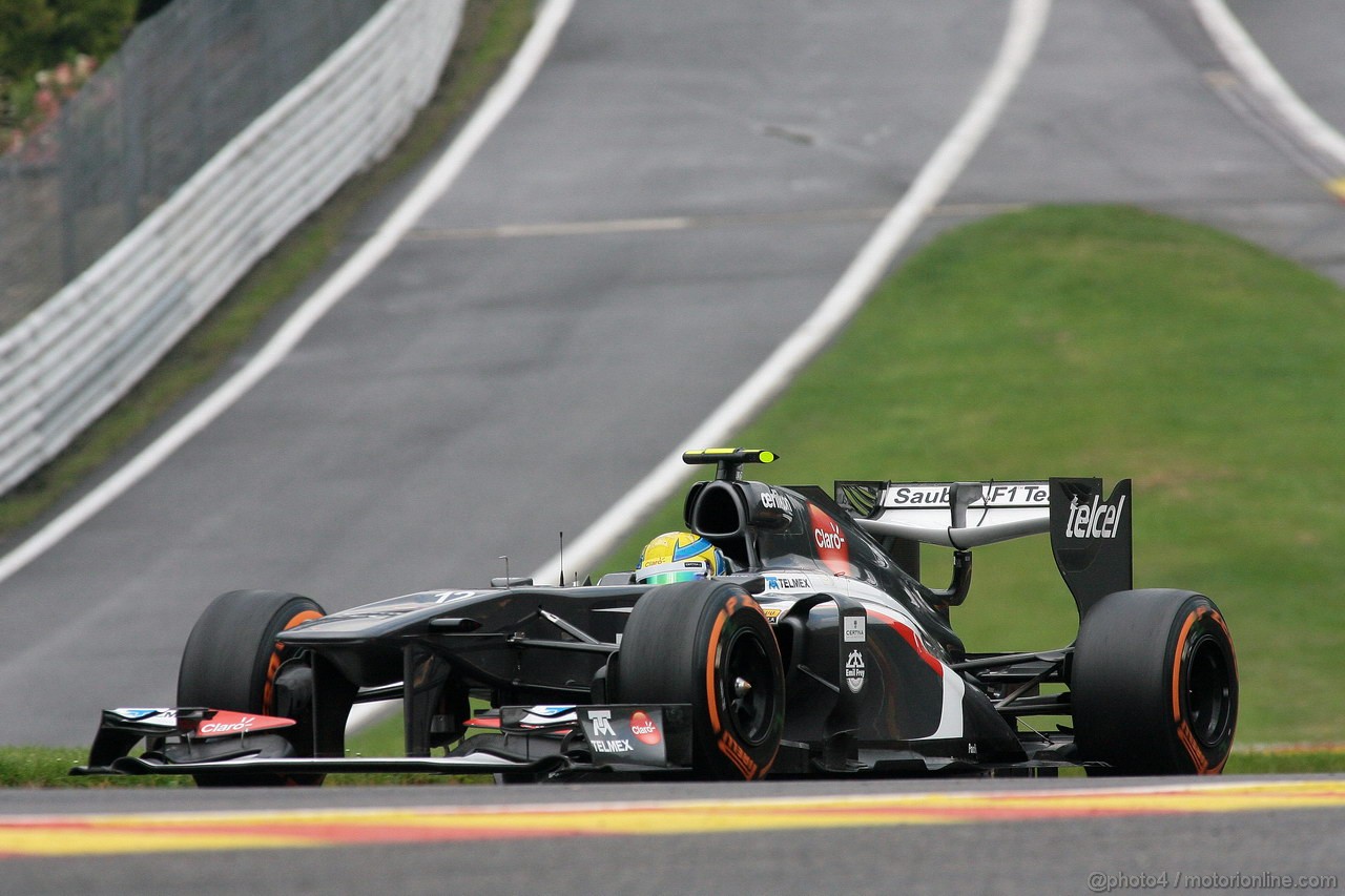 GP BELGIO, 23.08.2013- Prove Libere 1, Esteban Gutierrez (MEX), Sauber F1 Team C32 