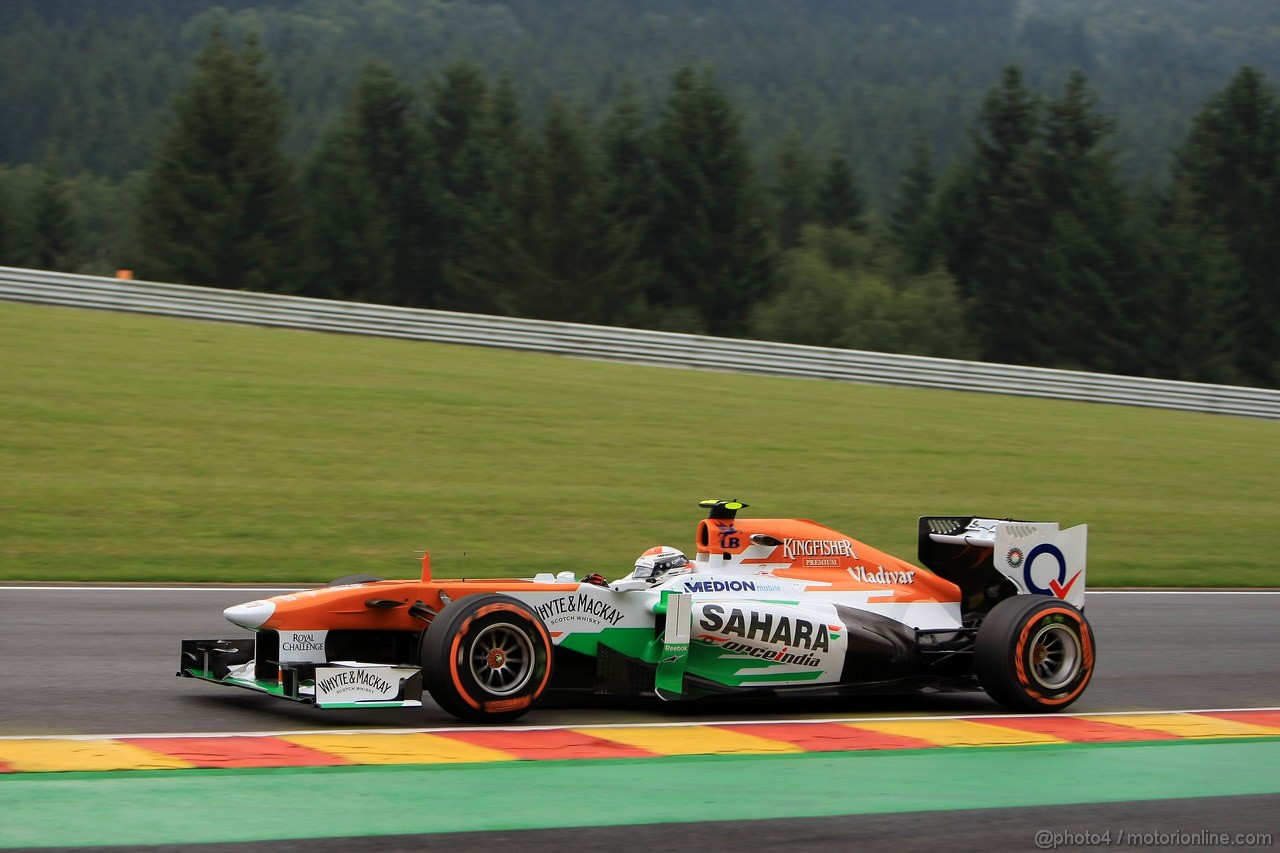 GP BELGIO, 23.08.2013- Prove Libere 1, Adrian Sutil (GER), Sahara Force India F1 Team VJM06 