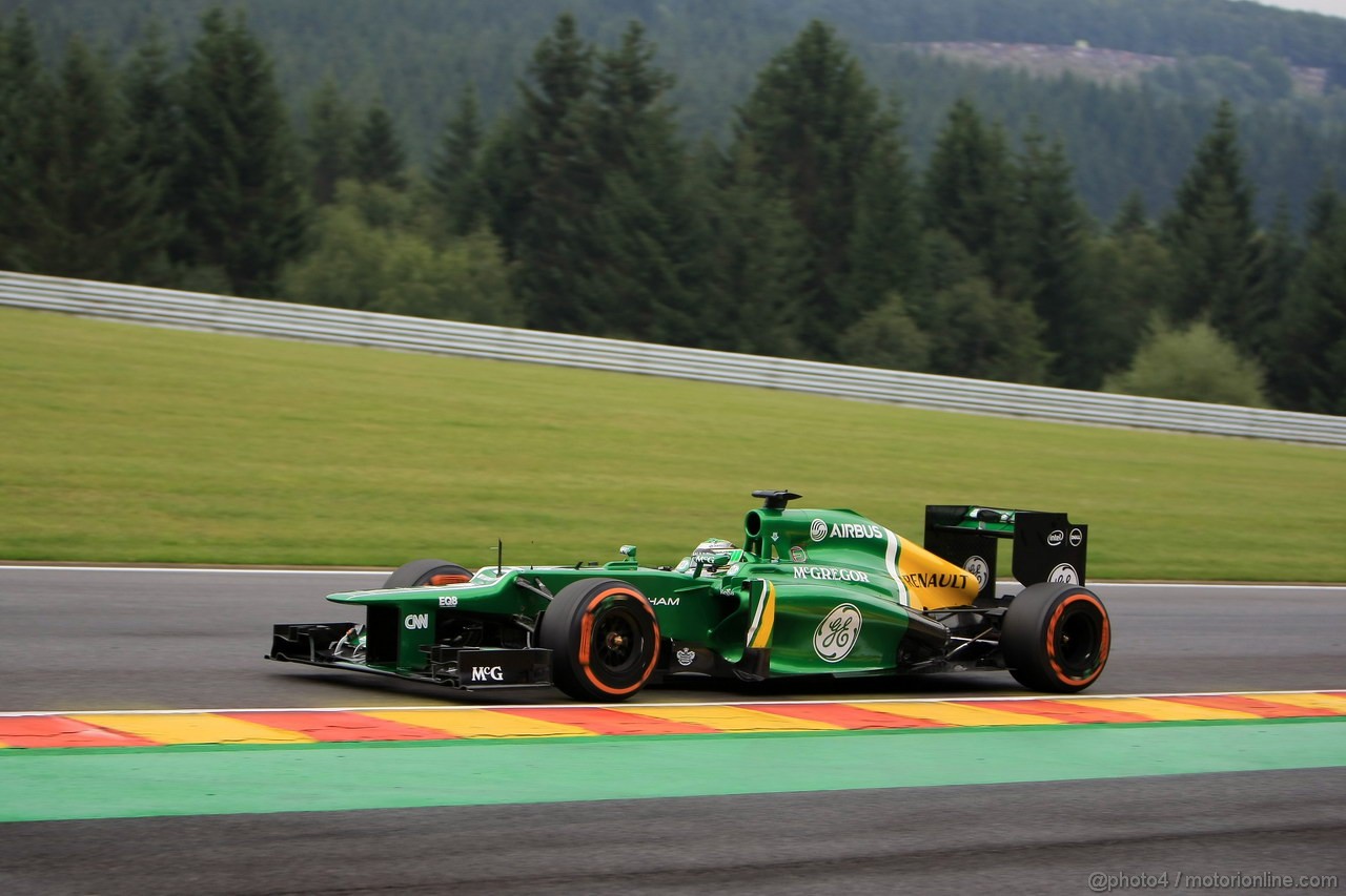 GP BELGIO, 23.08.2013- Prove Libere 1, Heikki Kovalainen (FIN) Caterham F1 Team CT03, Test Driver 