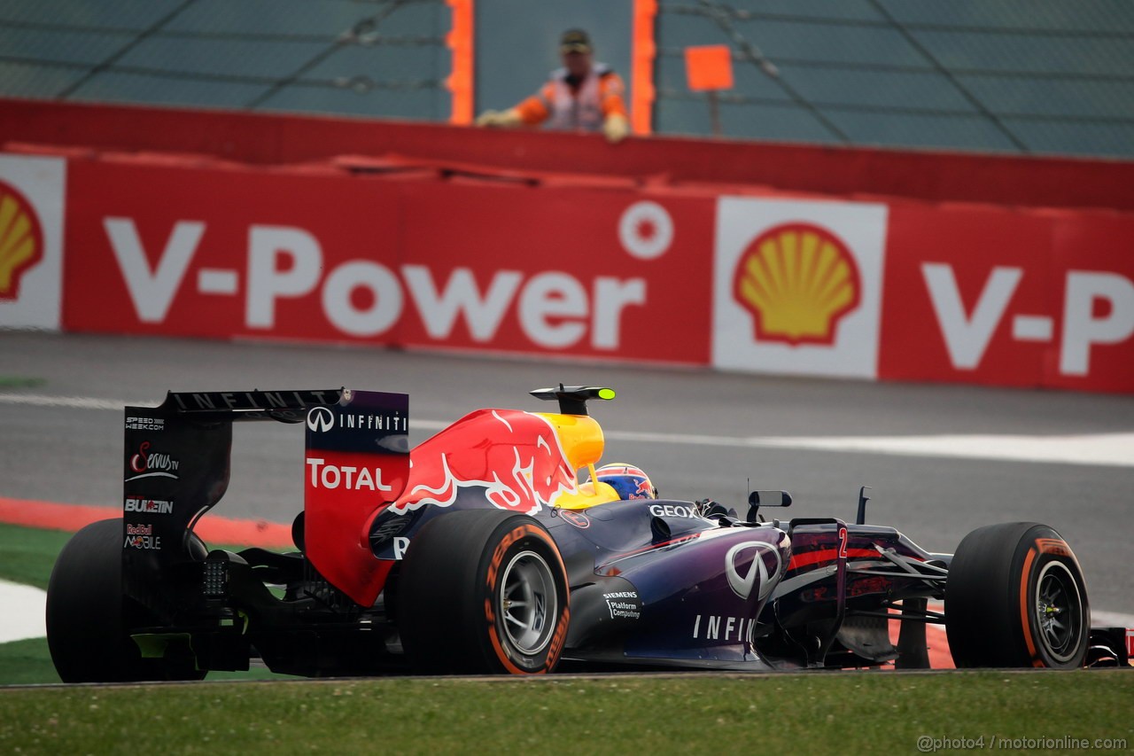 GP BELGIO, 23.08.2013- Prove Libere 1, Mark Webber (AUS) Red Bull Racing RB9 