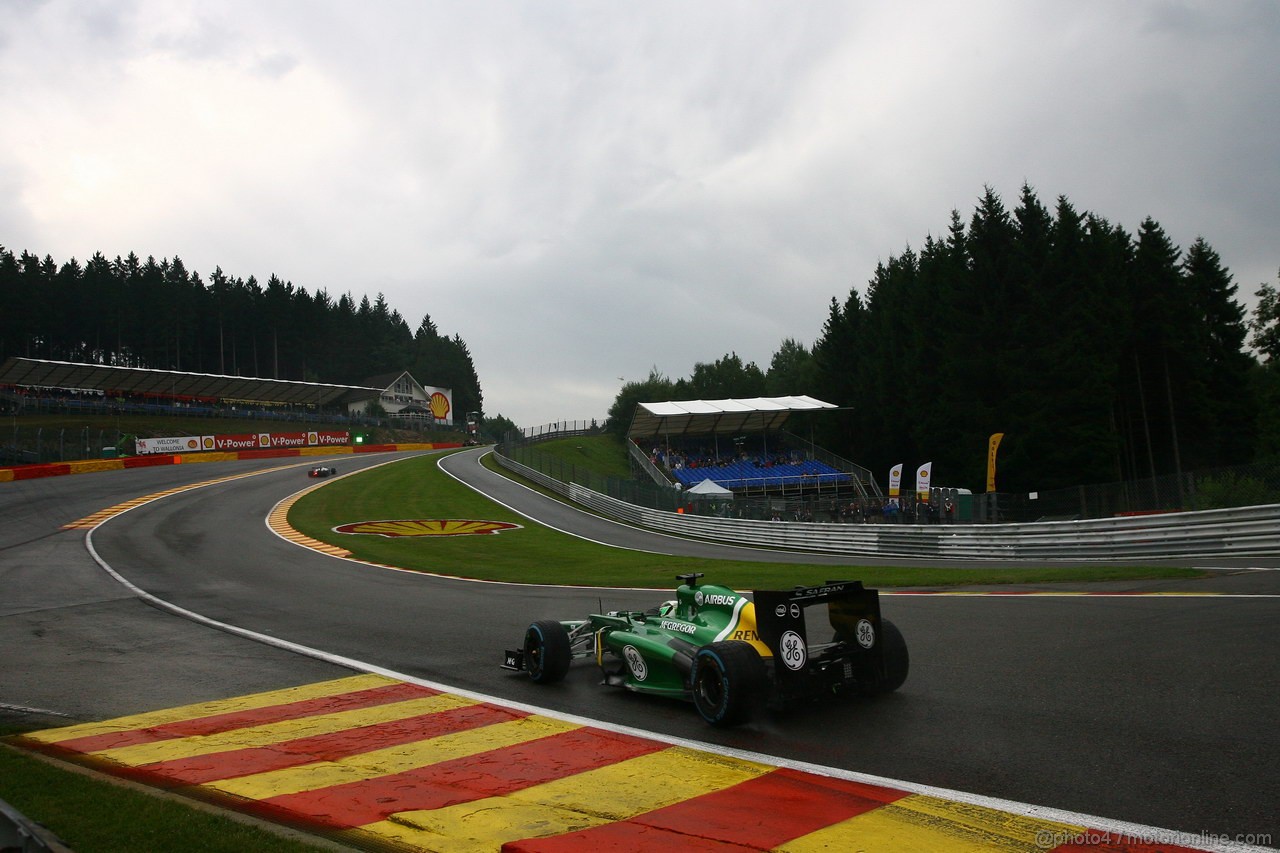 GP BELGIO, 23.08.2013- Prove Libere 1, Heikki Kovalainen (FIN) Caterham F1 Team CT03, Test Driver 