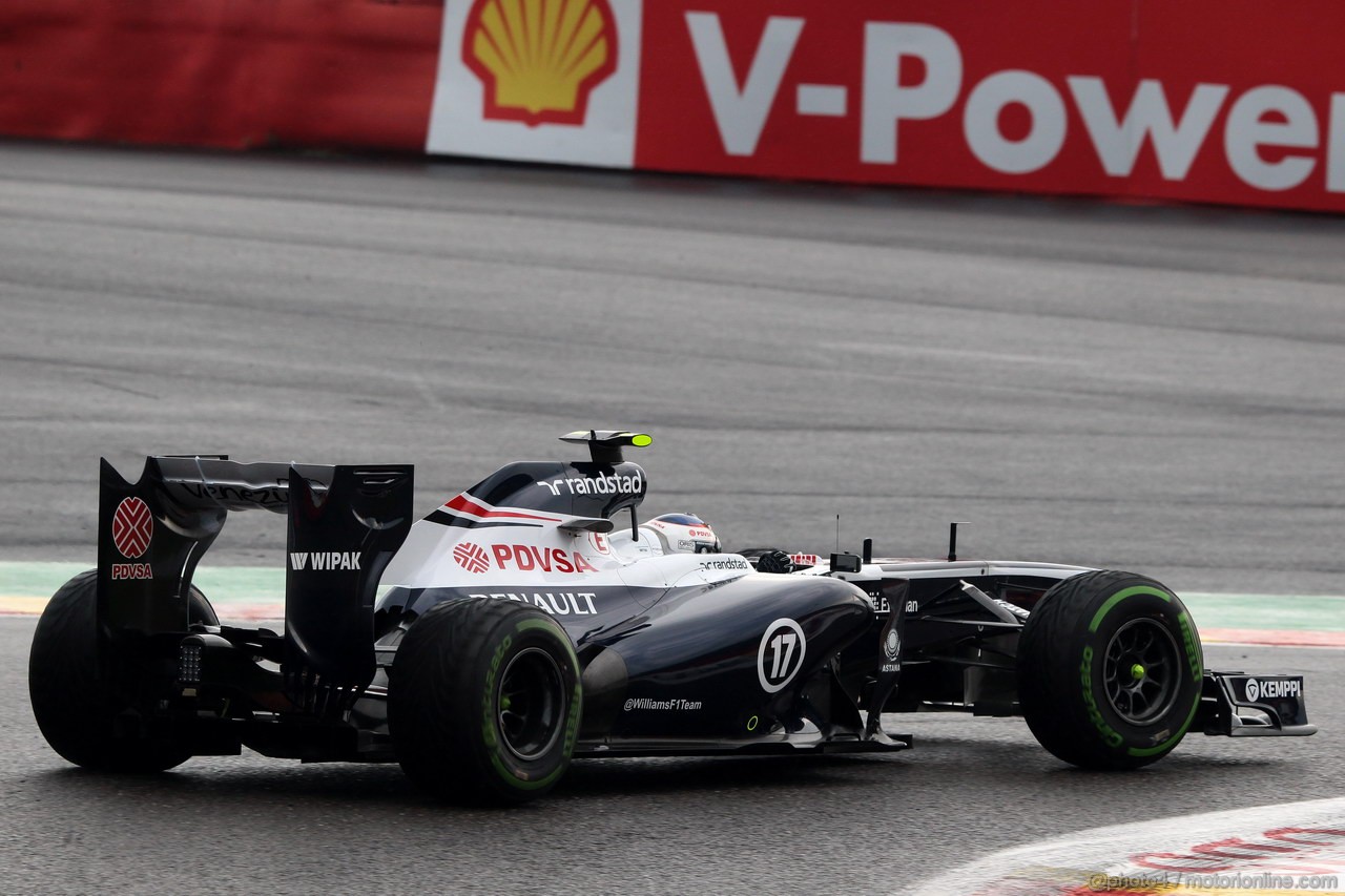 GP BELGIO, 23.08.2013- Prove Libere 1, Valtteri Bottas (FIN), Williams F1 Team FW35 