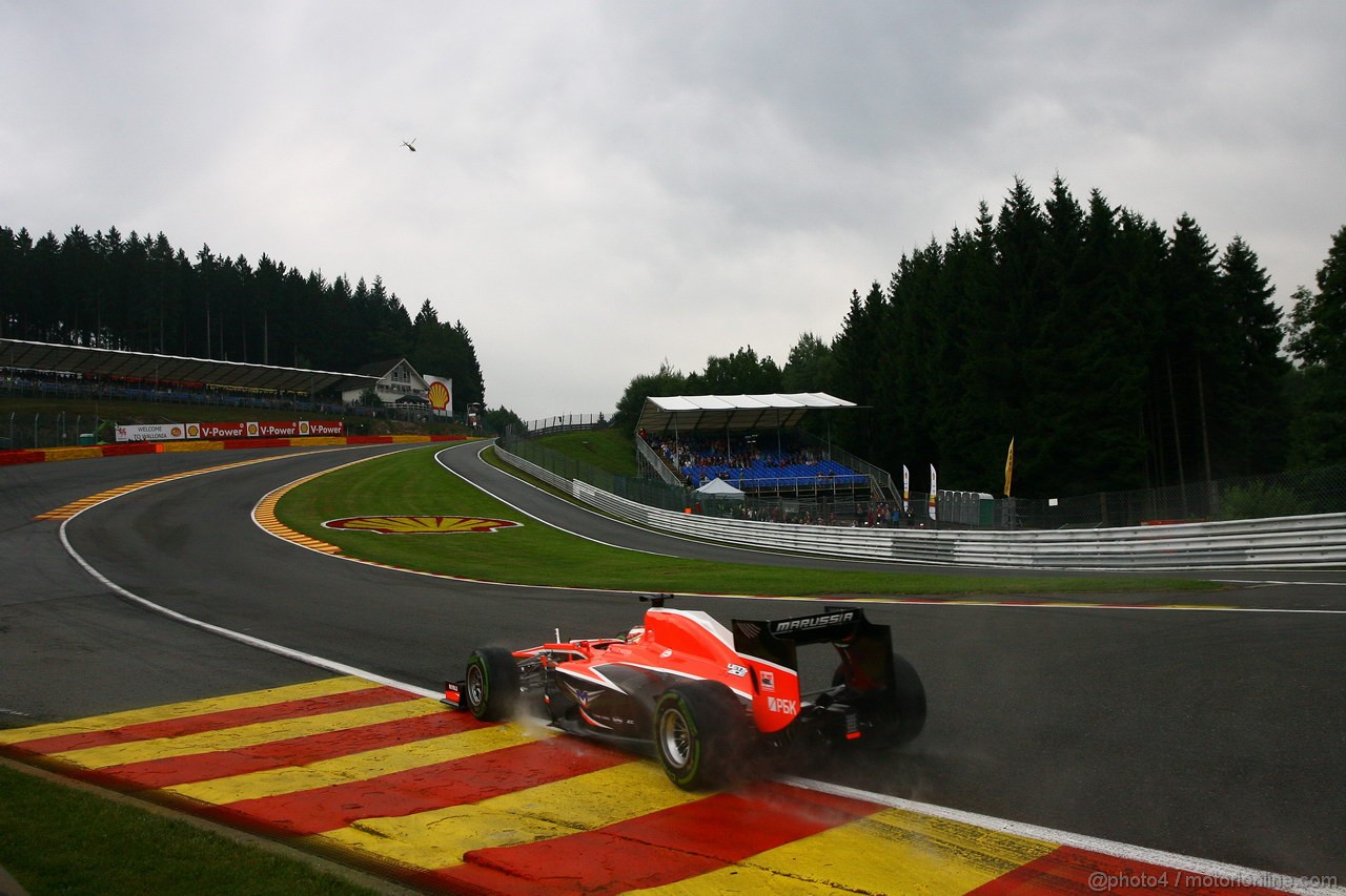 GP BELGIO, 23.08.2013- Prove Libere 1, Jules Bianchi (FRA) Marussia F1 Team MR02 