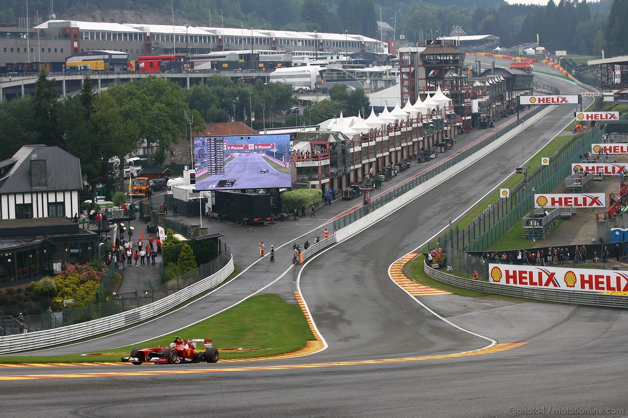 GP BELGIO, 23.08.2013- Prove Libere 1, Felipe Massa (BRA) Ferrari F138 