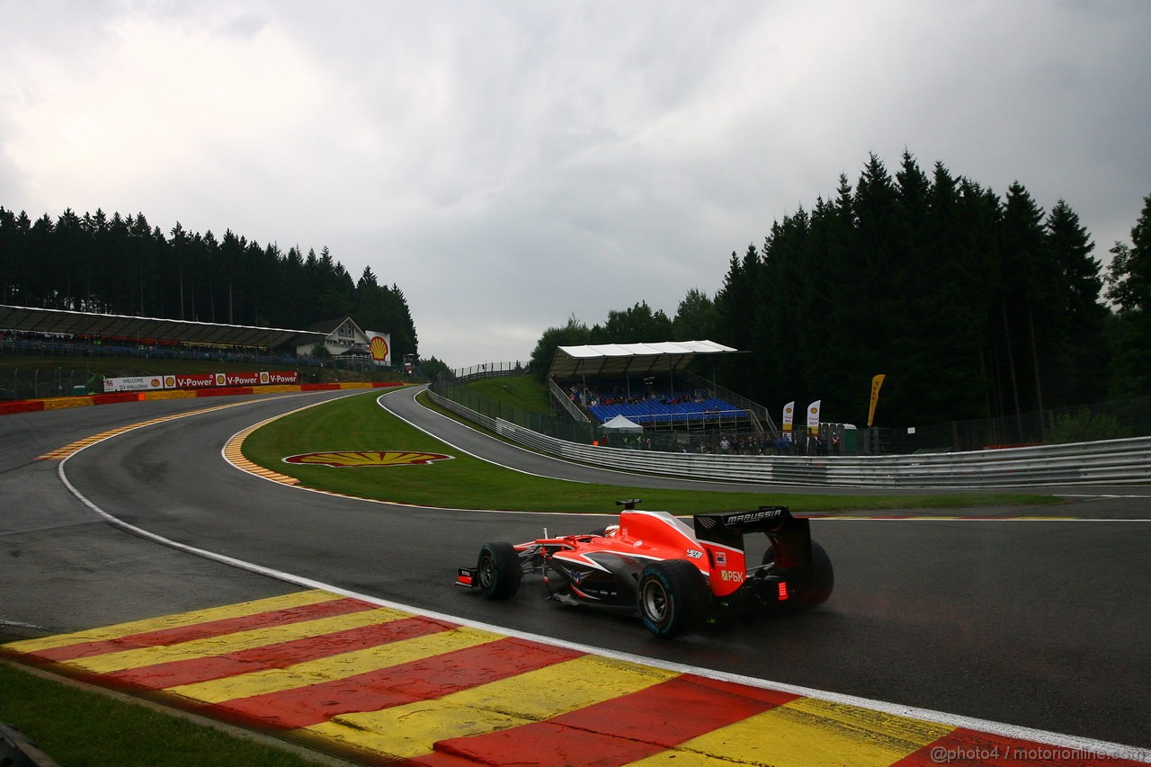 GP BELGIO, 23.08.2013- Prove Libere 1, Jules Bianchi (FRA) Marussia F1 Team MR02 