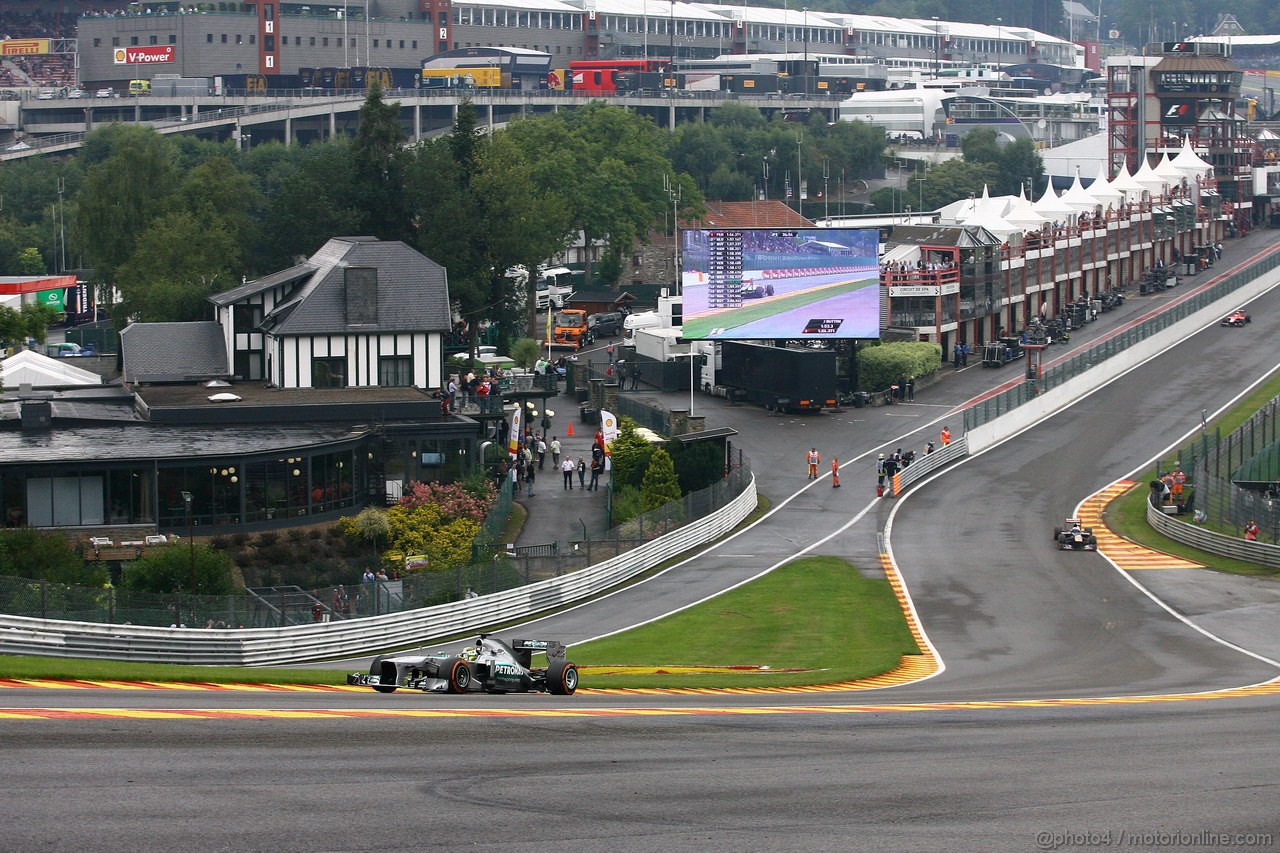 GP BELGIO, 23.08.2013- Prove Libere 1, Nico Rosberg (GER) Mercedes AMG F1 W04 