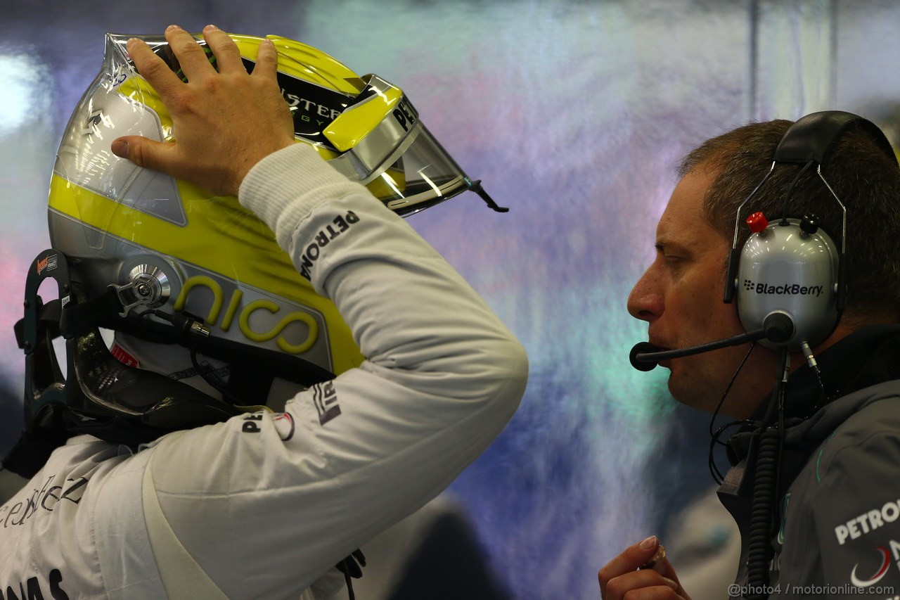 GP BELGIO, 23.08.2013- Prove Libere 1, Nico Rosberg (GER) Mercedes AMG F1 W04 