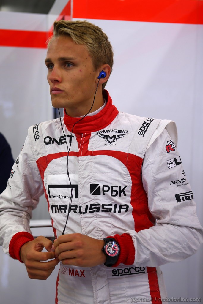 GP BELGIO, 23.08.2013- Prove Libere 1, Max Chilton (GBR), Marussia F1 Team MR02 