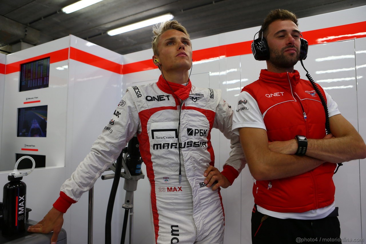 GP BELGIO, 23.08.2013- Prove Libere 1, Max Chilton (GBR), Marussia F1 Team MR02 