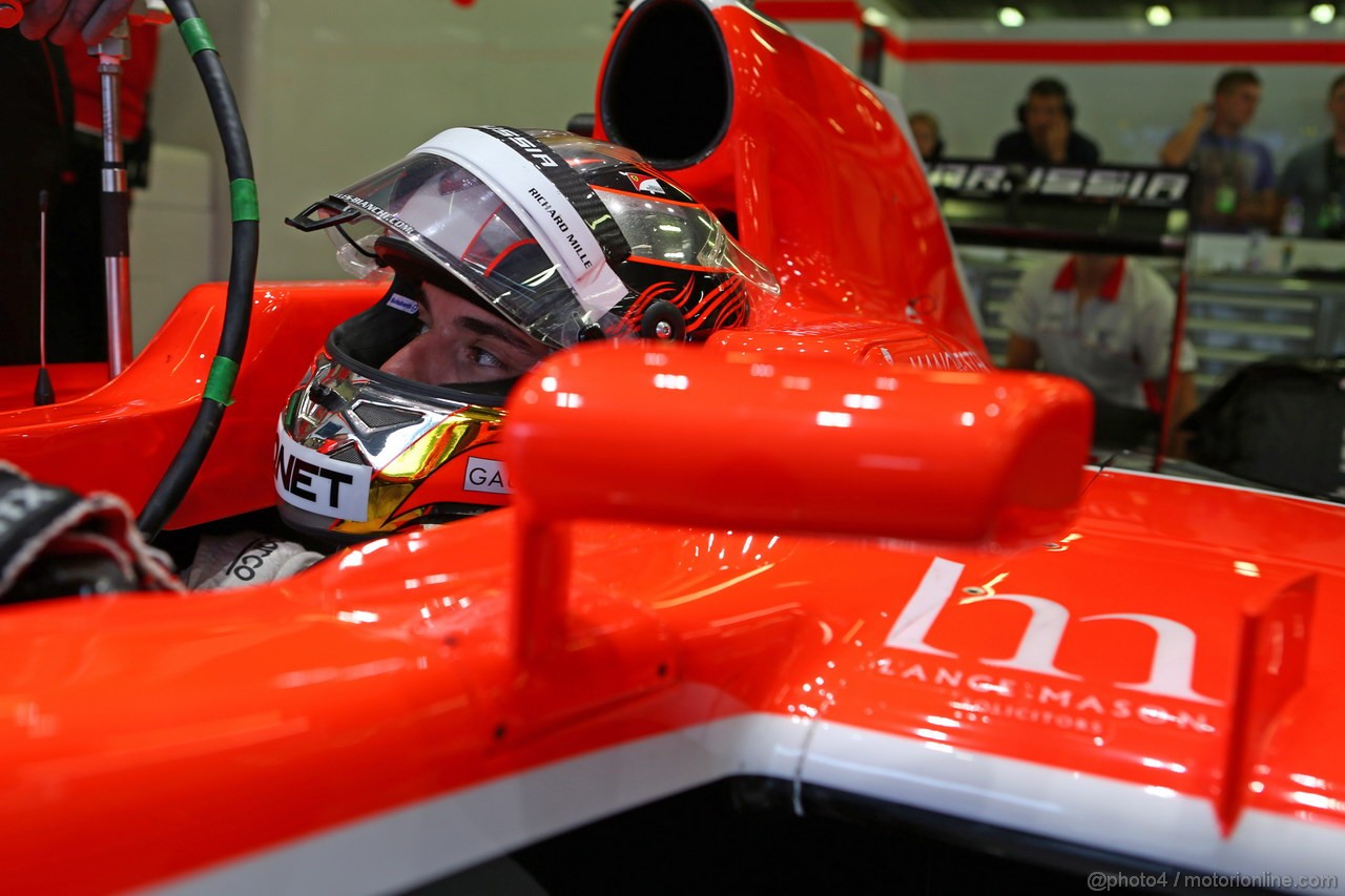 GP BELGIO, 23.08.2013- Prove Libere 1, Jules Bianchi (FRA) Marussia F1 Team MR02 