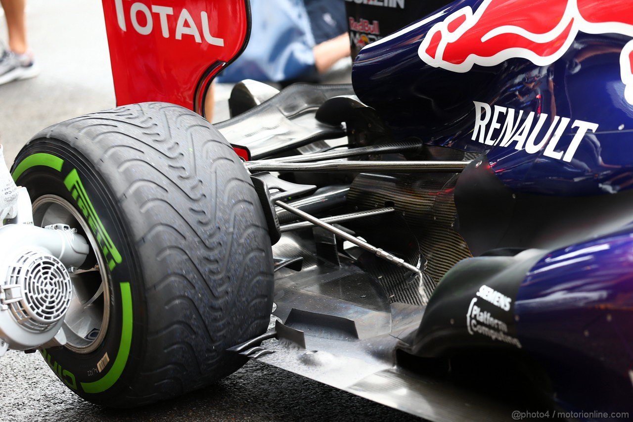 GP BELGIO, 23.08.2013- Prove Libere 1, Red Bull Racing RB9, detail