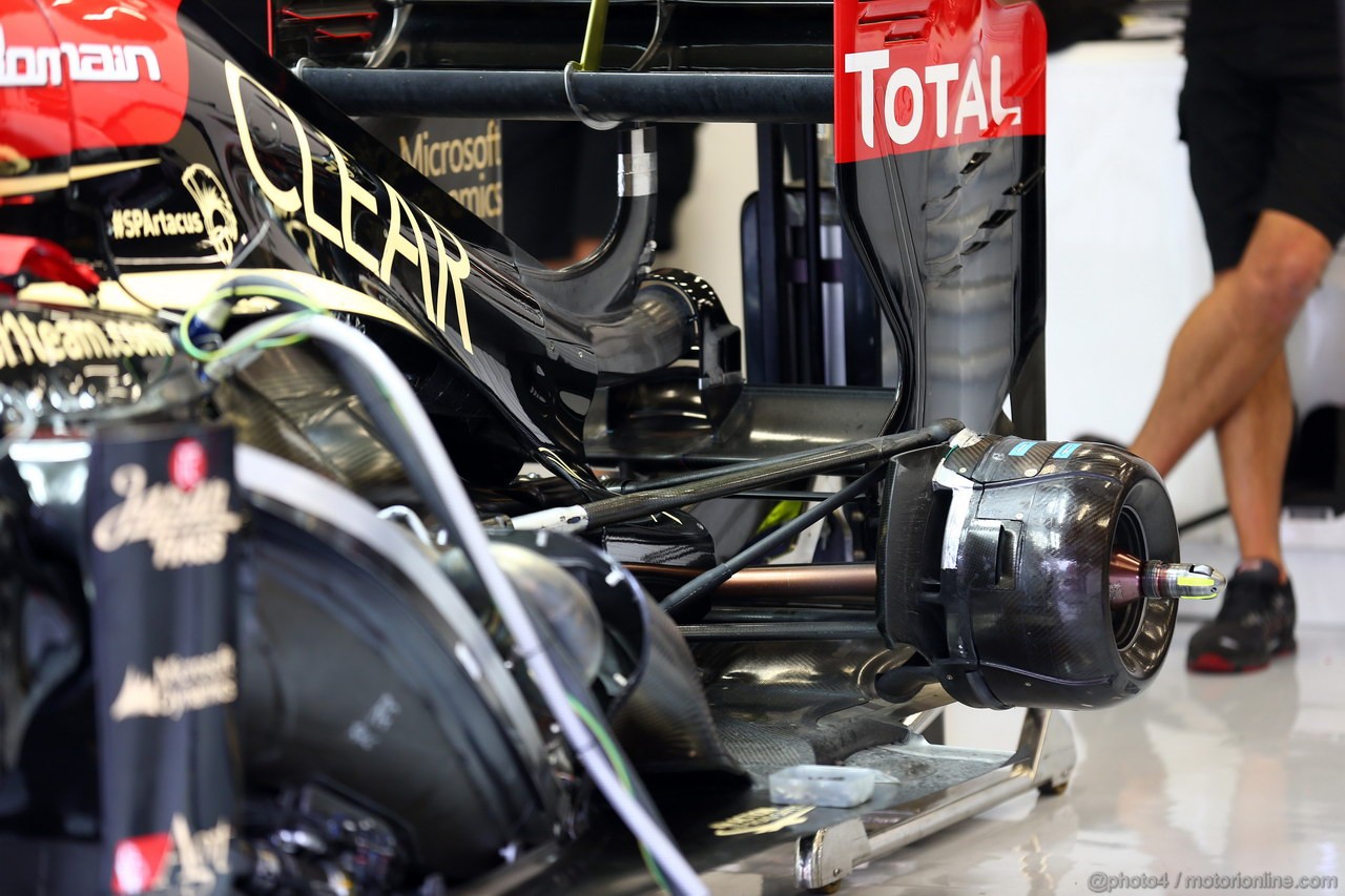 GP BELGIO, 23.08.2013- Prove Libere 1, Lotus F1 Team E21, detail