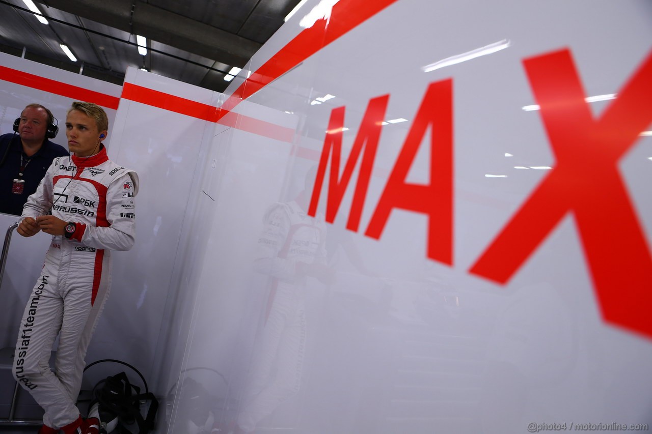 GP BELGIO, 23.08.2013- Prove Libere 1, Max Chilton (GBR), Marussia F1 Team MR02 