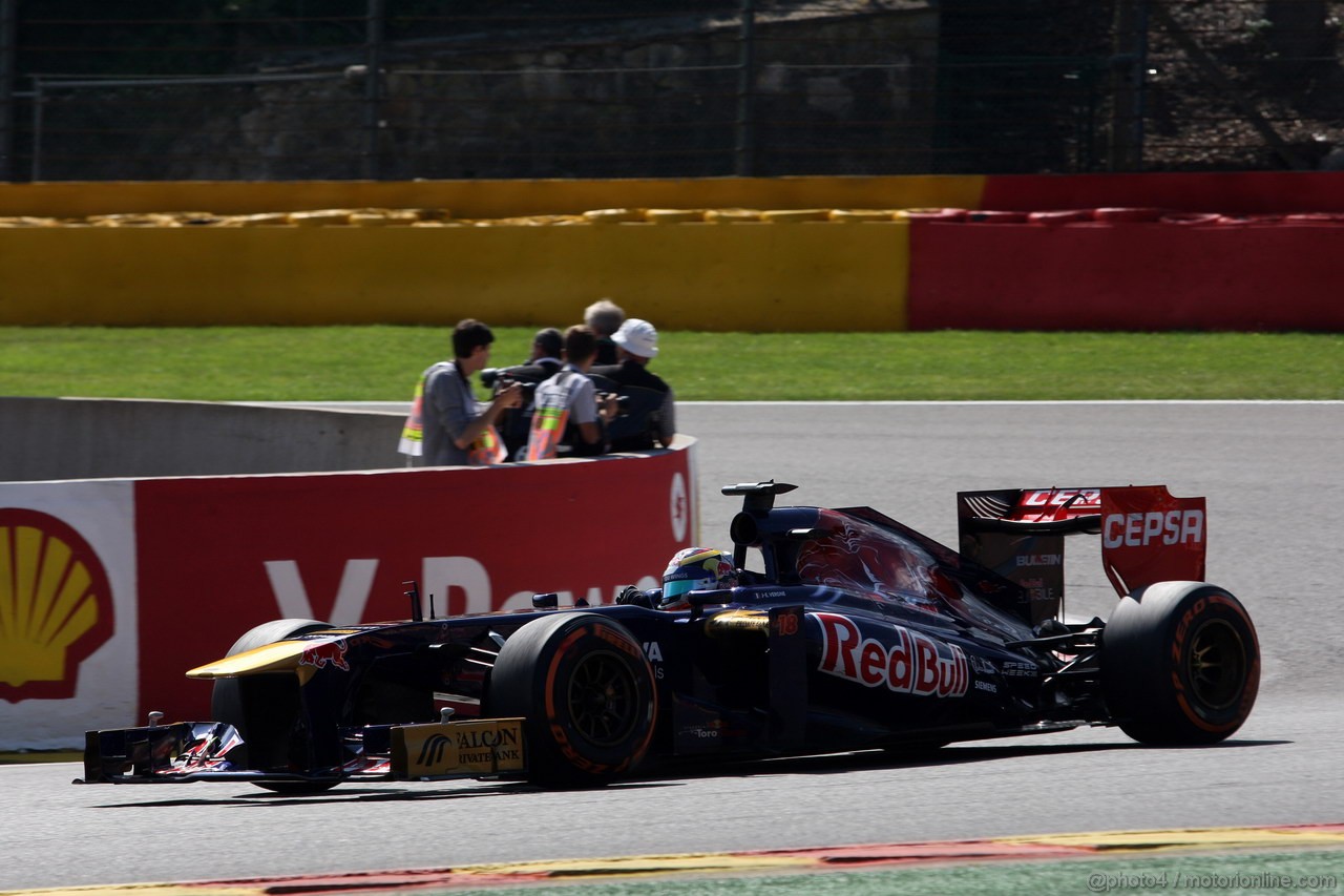 GP BELGIO, 23.08.2013- Prove Libere 2, Jean-Eric Vergne (FRA) Scuderia Toro Rosso STR8 