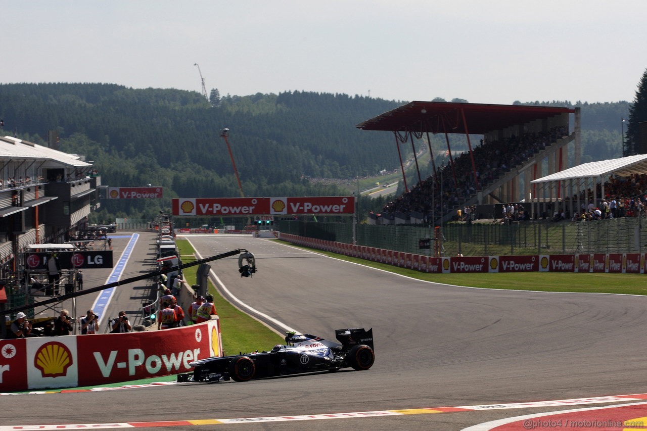 GP BELGIO, 23.08.2013- Prove Libere 2, Valtteri Bottas (FIN), Williams F1 Team FW35 