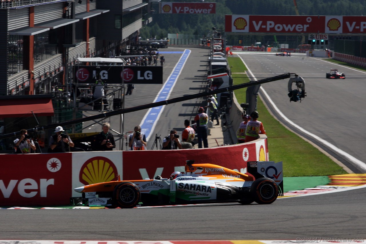 GP BELGIO, 23.08.2013- Prove Libere 2, Paul di Resta (GBR) Sahara Force India F1 Team VJM06 