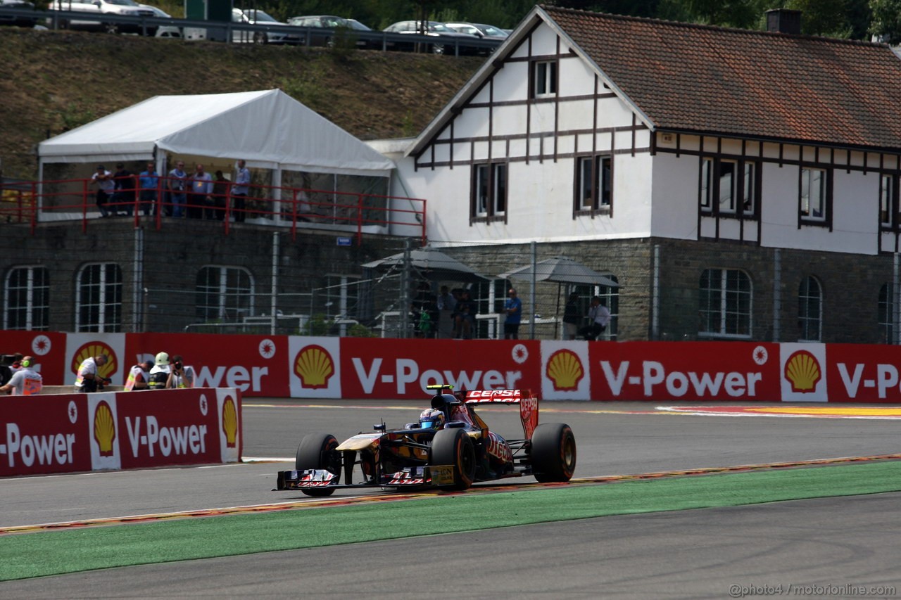 GP BELGIO, 23.08.2013- Prove Libere 2, Daniel Ricciardo (AUS) Scuderia Toro Rosso STR8 