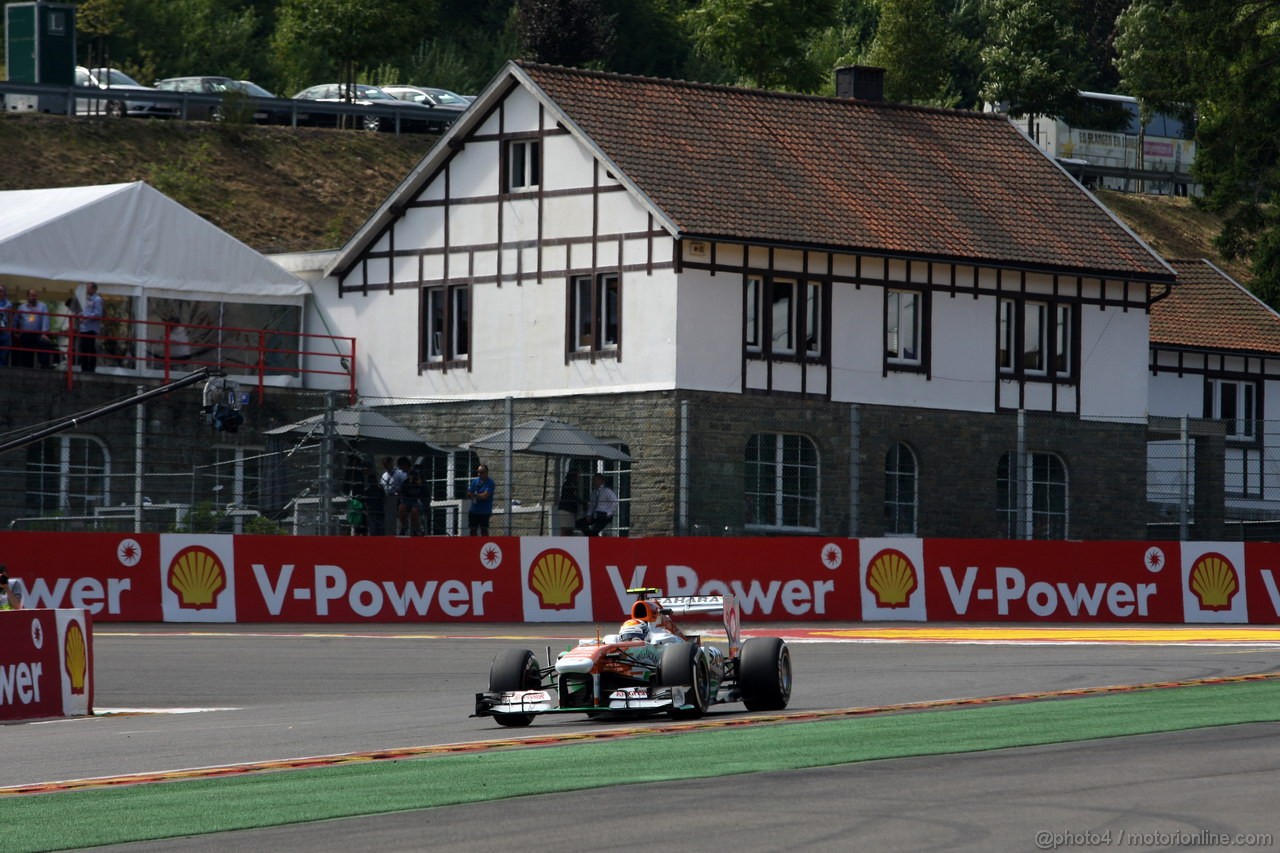 GP BELGIO, 23.08.2013- Prove Libere 2, Adrian Sutil (GER), Sahara Force India F1 Team VJM06 