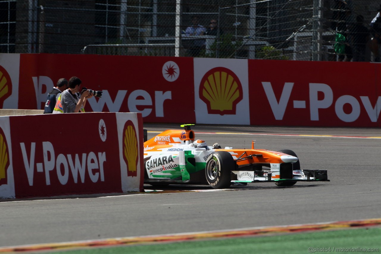 GP BELGIO, 23.08.2013- Prove Libere 2, Adrian Sutil (GER), Sahara Force India F1 Team VJM06 