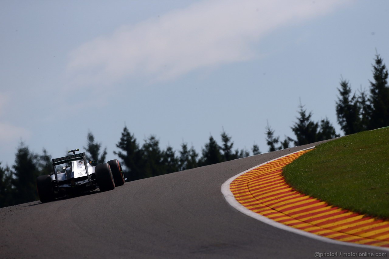 GP BELGIO, 23.08.2013- Prove Libere 2, Lewis Hamilton (GBR) Mercedes AMG F1 W04 