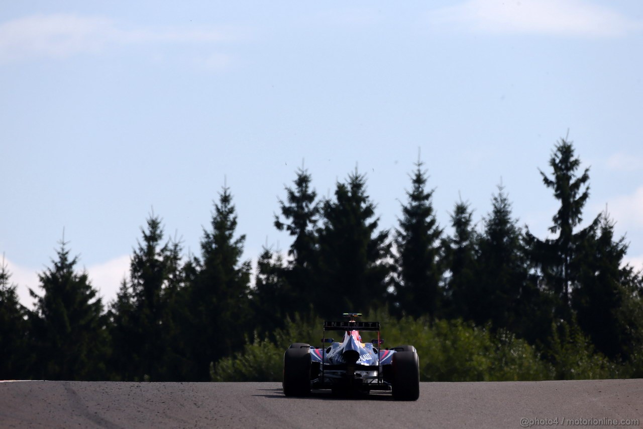 GP BELGIO, 23.08.2013- Prove Libere 2, Mark Webber (AUS) Red Bull Racing RB9 