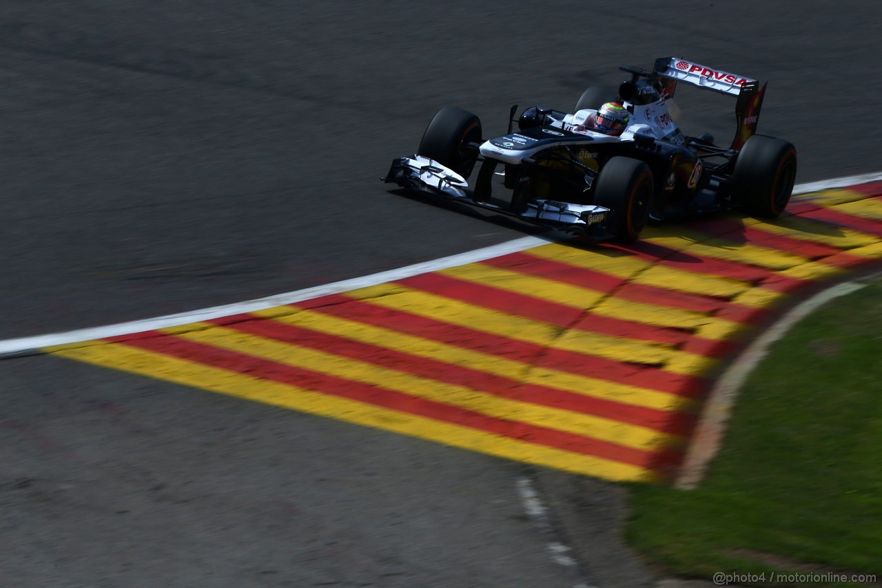 GP BELGIO, 23.08.2013- Prove Libere 2, Pastor Maldonado (VEN) Williams F1 Team FW35 