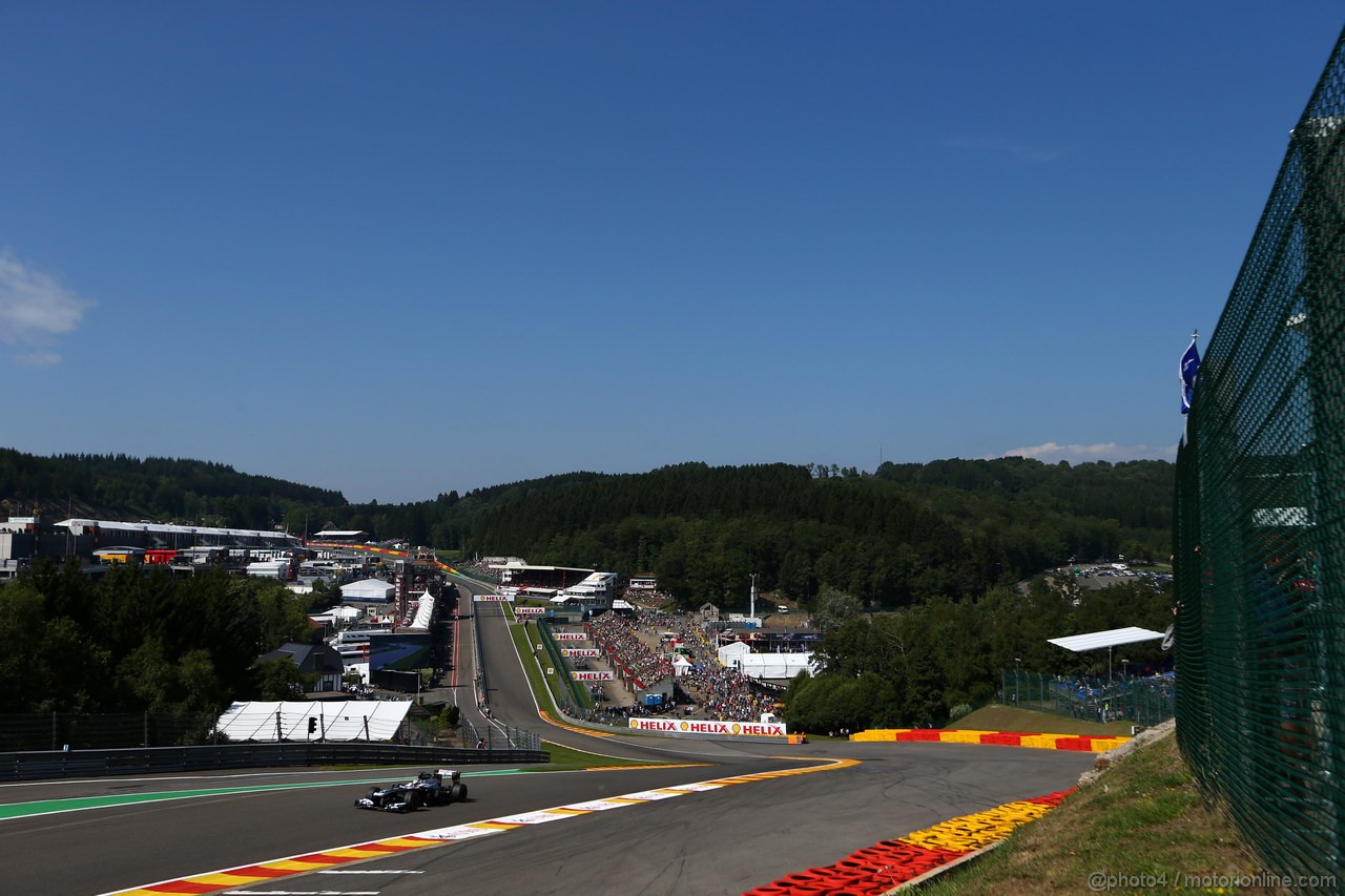 GP BELGIO, 23.08.2013- Prove Libere 2, Pastor Maldonado (VEN) Williams F1 Team FW35 